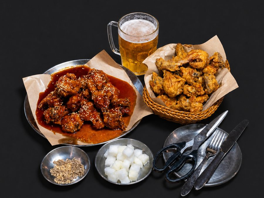 치킨 + 생맥주